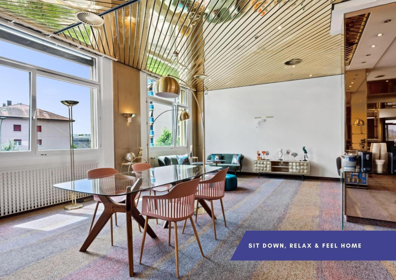 Becozy Au Parc Retro Edition Self-Check-In Rooms & Studios Fribourg Exterior photo